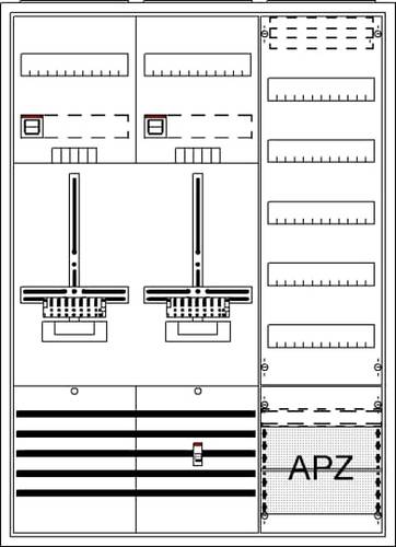 Striebel & John 2CPX054281R9999 DA37QG Komplettschrank Unterputz, Aufputz, teilversenkt Inhalt 1St. von Striebel & John