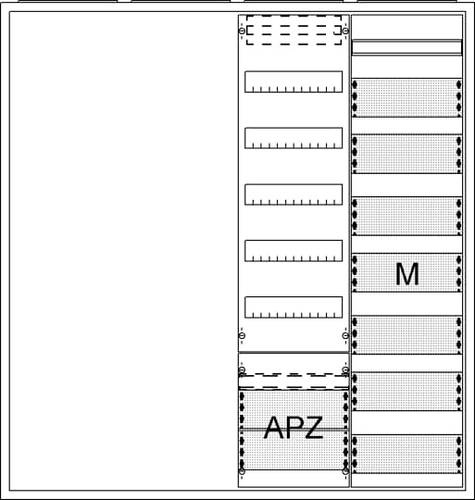 Striebel & John 2CPX054299R9999 AA47A2AM Verteilerschrank Unterputz, Aufputz, teilversenkt Inhalt 1S von Striebel & John