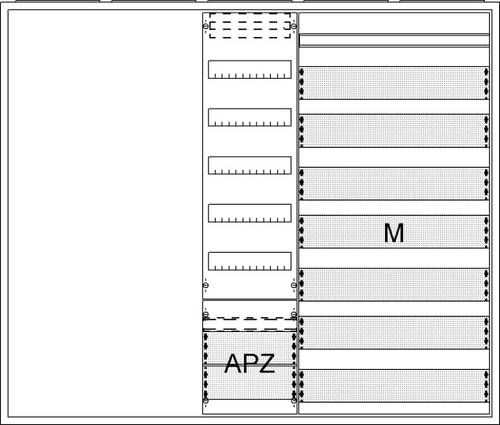 Striebel & John 2CPX054300R9999 AA57A2AMM Verteilerschrank Unterputz, Aufputz, teilversenkt Inhalt 1 von Striebel & John