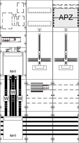 Striebel & John 2CPX056029R9999 WF39EW11 Mess- und Wandlerfeld Inhalt 1St. von Striebel & John