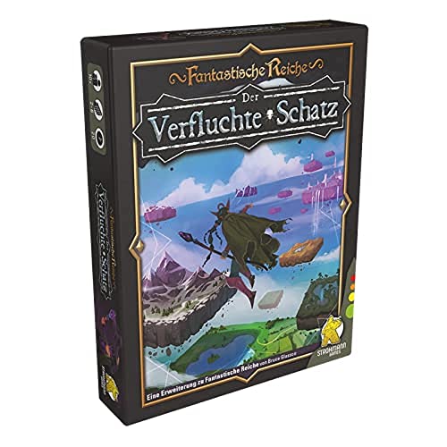 Strohmann Games, Fantastische Reiche – Der Verfluchte Schatz, Erweiterung, Kennerspiel, Kartenspiel, 2-6 Spieler, Ab 10+ Jahren, 20+ Minuten, Deutsch, Mehrfarbig, Bunt von Strohmann Games