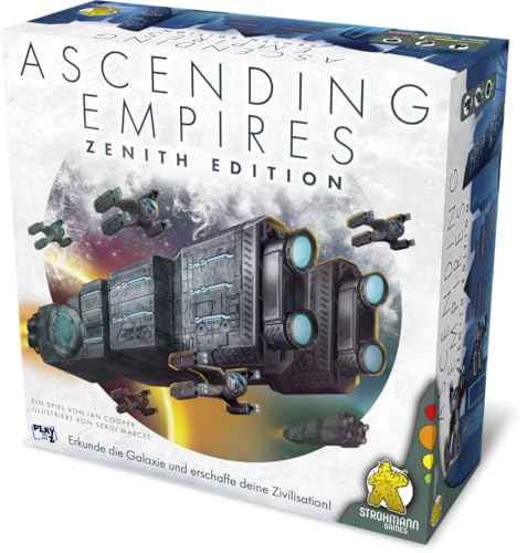 Strohmann Games, Ascending Empires, Kennerspiel, Brettspiel, 1-4 Spieler, ab 10+ Jahren, 60-90 Minuten, Deutsch von Strohmann Games