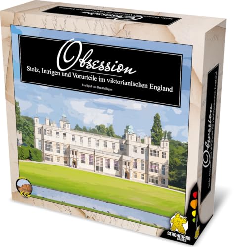 Strohmann Games, Obsession, Grundspiel, Expertenspiel, Strategiespiel, 1-4 Spieler, Ab 14+ Jahren, 30-90 Minuten, Deutsch, Erdtöne von Strohmann Games