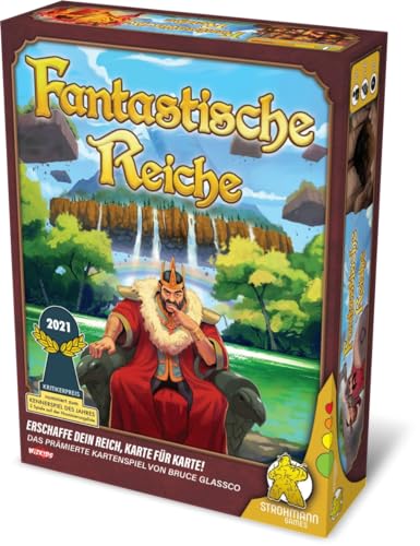 Strohmann Games, Fantastische Reiche, Grundspiel, Nominiert zum Kennerspiel des Jahres 2021, Kartenspiel, 2-6 Spieler, Ab 10+ Jahren, 20+ Minuten, Deutsch, Netherlands Flag M11 von Strohmann Games