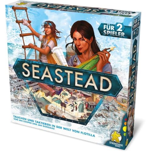 Strohmann Games | Seastead | Kennerspiel | Brettspiel | 1-2 Spieler | Ab 12+ Jahren | 30+ Minuten | Deutsch von Strohmann Games