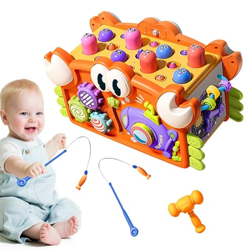 Aktivität Würfel, Baby Aktivität Würfel,Digitale kognitive Toys - Elektronisches Klavierinstrument für Kinder im Alter von 3+, multifunktionalem Bildungsrätselspielzeug von Stronrive