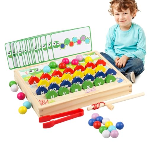 Alphabet Fischereispiel Magnetisches, magnetisches Fischereispiel für Kinder | Magnetisches Alphabet -Puzzlespiel - Briefe Kognition Spielzeug, Vorschullernspielzeug, Raupenform für von Stronrive