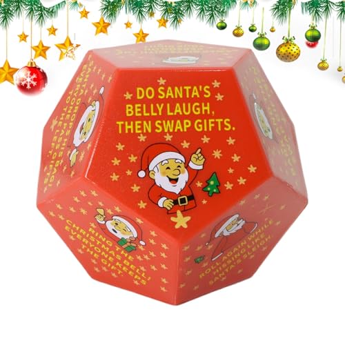 Christmas Exchange Würfelspiel | Lustiges Geschenke Tausch Partyspiel Würfel,Rollenspiel Santa Vergnüglich für Geburtstag Festtage Winter Familienabend Strumpf Füller Christmas Exchange Würfelspiel | Lustiges Geschenke Tausch Partyspiel Würfel,Rollenspiel Santa Vergnüglich für Geburtstag Festtage Winter Familienabend Strumpf Füller von Stronrive