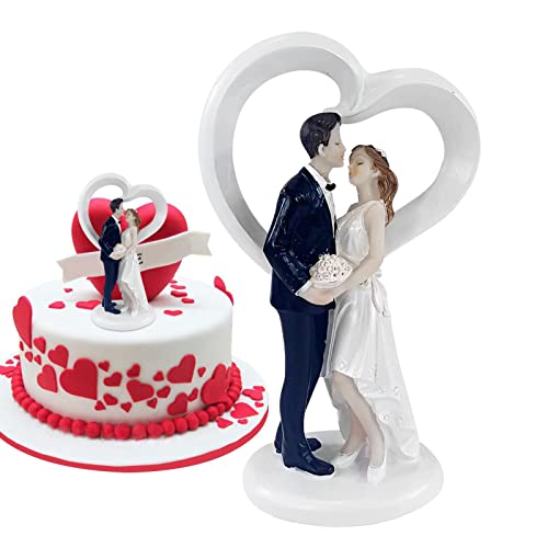 Hochzeitstorte Figur Braut Und Bräutigam Hochzeit Dekoration Tortenfigur Dekofigur Brautpaar Hochzeitspaar Dekoration Für Hochzeitstorte Hochzeit Kuchen Puppen Hochzeit Zubehör von Stronrive