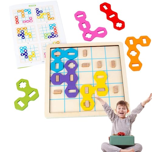 Holzpuzzles für Kinder,Rätsel mit geometrischen Blöcken | Buntes, lehrreiches Sinnesspielzeug, Geschenk für Kinder ab 3 Jahren von Stronrive