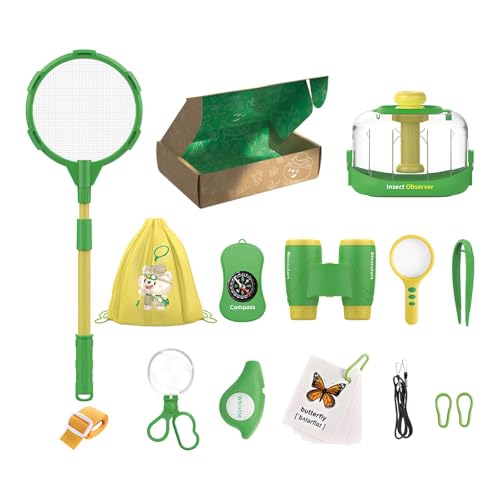 Kinder Entdecker Kit, Käfer Fang Set, Outdoor Entdecker Kit Für Kinder, 14 Teile STEM Natur Outdoor Spielzeug Science Kit, Naturerkundungsset Für Kinder von Stronrive