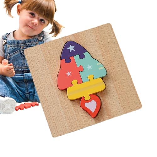 Kleinkindpuzzles im Alter von 1–3 Jahren,Holzpuzzles für Kleinkinder - 3D-Tier-Holzpuzzles | -Spielzeug für 1- bis 3-Jährige, Lernpuzzles für die Feinmotorik von Kindern von Stronrive