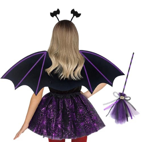 -Kostüm für Kinder, Tier-Cosplay-Kleidung, Flügel-Stirnband, Tüllrock, Kinderkleid für Maskerade, Halloween, Party, Mädchen-Outfit -Kostüm für Kinder, Tier-Cosplay-Kleidung, Flügel-Stirnband, Tüllrock, Kinderkleid für Maskerade, Halloween, Party, Mädchen-Outfit von Stronrive