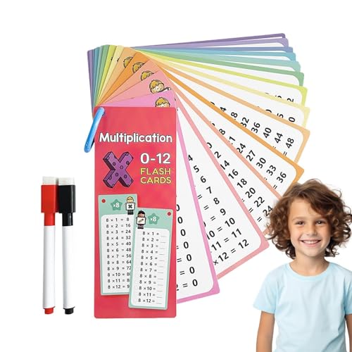 Lernen von Mathe-Lernkarten, Mathe-Spielkarten, Mathe-Lernspiele mit Ring, Must-Haves für das Homeschool-Klassenzimmer, Bildungs-Lernaktivitäten, Mathe-Spielzeug für und Mädchen von Stronrive