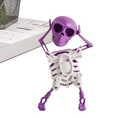 Schaukel-Skelett-Figur, Spielzeug, tanzende Skelette, Dekoration - Uhrwerk tanzendes lustiges Skelett,Cooles und lustiges Schaukelspielzeug zum Aufziehen für den Arbeitsbereich, Zuhause, die von Stronrive