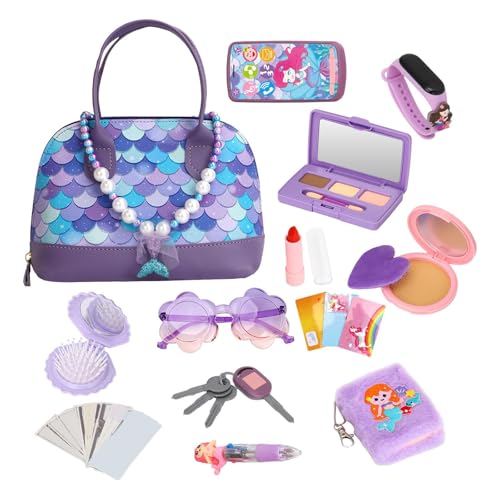Spielgeldbeutel | Kosmetik Make Up Geldbörse Tasche Spielzeug - Interaktives Sinnesspiel Set Für Zuhause Party Schule Familie Spielzimmer Reise Geburtstag Festival Draußen Mädchen Alter 3-6 Spielgeldbeutel | Kosmetik Make Up Geldbörse Tasche Spielzeug - Interaktives Sinnesspiel Set Für Zuhause Party Schule Familie Spielzimmer Reise Geburtstag Festival Draußen Mädchen Alter 3-6 von Stronrive