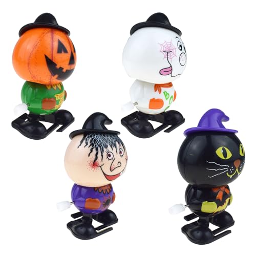 Spielzeug zum Stressabbau, 4 Stück Uhrwerk-Laufspielzeug für Halloween-Party, Wiederverwendbares Handaufziehspielzeug. Charmantes kleines Halloween-Uhrwerkspiel für stundenlangen Spaß und Spielzeug zum Stressabbau, 4 Stück Uhrwerk-Laufspielzeug für Halloween-Party, Wiederverwendbares Handaufziehspielzeug. Charmantes kleines Halloween-Uhrwerkspiel für stundenlangen Spaß und von Stronrive