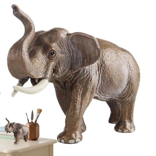 Stronrive Elefanten Figur, Pädagogisches Asiatisches Elefanten Modell, Frühes Lernen Tier Skulptur Kunst Für Die Esszimmer Wohnzimmer Schlafzimmer Garten Stronrive Elefanten Figur, Pädagogisches Asiatisches Elefanten Modell, Frühes Lernen Tier Skulptur Kunst Für Die Esszimmer Wohnzimmer Schlafzimmer Garten von Stronrive