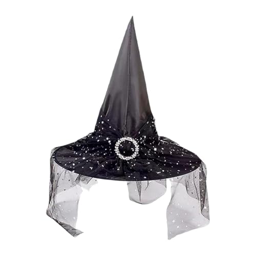 Stronrive Hexenhut | Spitze Hexenhüte Für Erwachsene - Karnevalszubehör Für Halloween Cosplay Maskenbälle Innenbereich Außenbereich Deko Für Eingangsbereich Gartenbereich Stronrive Hexenhut | Spitze Hexenhüte Für Erwachsene - Karnevalszubehör Für Halloween Cosplay Maskenbälle Innenbereich Außenbereich Deko Für Eingangsbereich Gartenbereich von Stronrive
