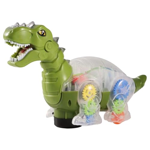 Stronrive Krabbelspielzeug für Babys, Dinosaurierspielzeug für 1 Jahr | Musikalisches Dinosaurier-Krabbelspielzeug mit bunten Lichtern, Laufspielzeug - Gears Design Babies Aktivitätsspielzeug für von Stronrive