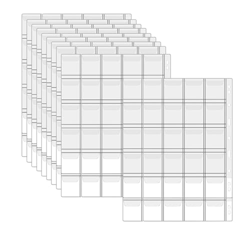 Stronrive Münzbücher für Sammler - Münzhalteralbum,Transparentes Münzsammelbuch, Währungssammelbuch für tragbares Neujahrsgeschenk Stronrive Münzbücher für Sammler - Münzhalteralbum,Transparentes Münzsammelbuch, Währungssammelbuch für tragbares Neujahrsgeschenk von Stronrive