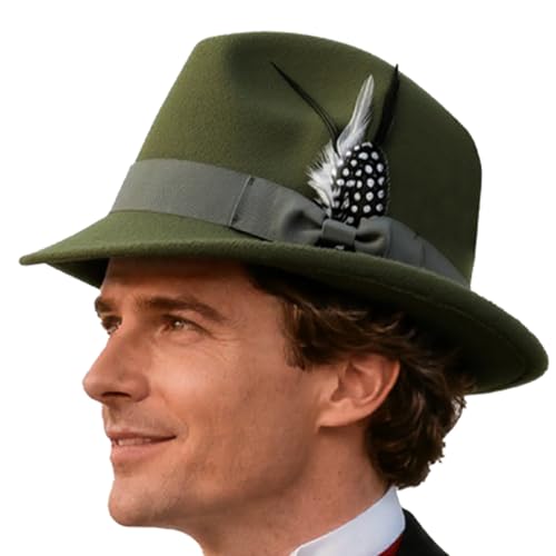 Stronrive Oktoberfest Hüte, Festival Kopfbedeckungen für Herren, Eleganter Filzhut für Erwachsene Bierfest Traditionelle Aktivitäten Foto Stronrive Oktoberfest Hüte, Festival Kopfbedeckungen für Herren, Eleganter Filzhut für Erwachsene Bierfest Traditionelle Aktivitäten Foto von Stronrive