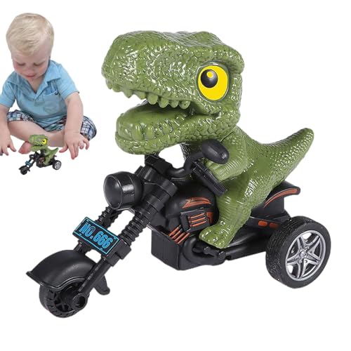 Stronrive Reibungsbetriebenes Dinosaurierauto, Dinosaurier-Spielzeugauto | Trägheits-Motorradspielzeug,Spielzeugauto für Kinder, reibungsbetriebenes Motorradspiel, Dinosaurier-Autospielzeug, ohne von Stronrive