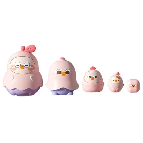 Stronrive Russische Puppen Nesting Dolls | 5 Stück Nistpuppen Russische Kleinkindpuppen - Hohles Design, Russisches Spielzeug, sicher zu Spielen, fördert Geduld, Geschenk für Mädchen, Halloween, von Stronrive