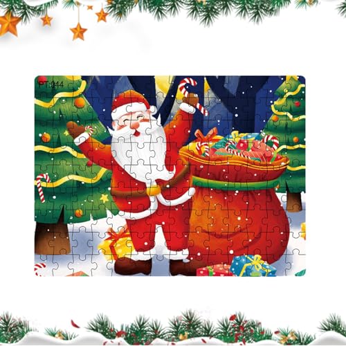 Stronrive Weihnachtsmann-Puzzles - Weihnachtspuzzles aus Pappe,Großes Puzzle Winter-Weihnachtsmann-Dekoration für Mädchen, Kinder, Kinder im Alter von 2–8 Jahren von Stronrive