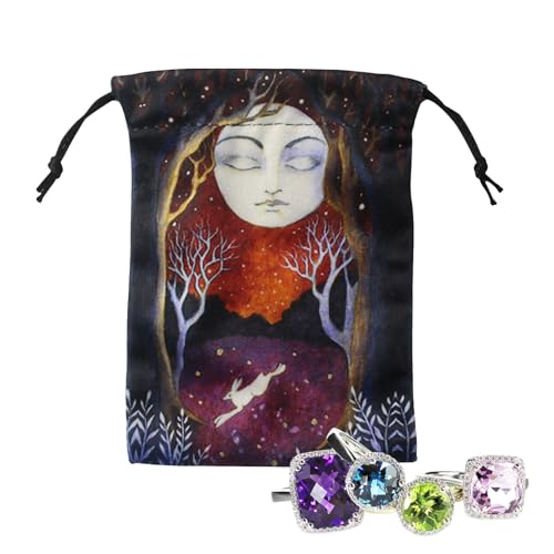 Tarot Beutel - Samtarner Tarotkartenhalter Mit Zugband - Aufbewahrung Für Spielzeug Auto Zuhause Outdoor Küche Büro Camping Wohnheim Klassenzimmer Schrank Garten Tarot Beutel - Samtarner Tarotkartenhalter Mit Zugband - Aufbewahrung Für Spielzeug Auto Zuhause Outdoor Küche Büro Camping Wohnheim Klassenzimmer Schrank Garten von Stronrive