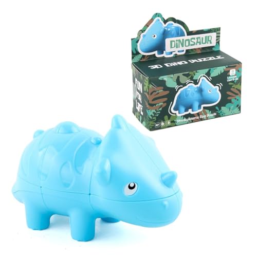 Tiere Würfel Puzzle, 3x3 Dinosaurier Speed Cube, Tier Puzzle Würfel In Sonderform, Vorschulisches Lernspielzeug, Verwandelt Puzzle Würfel Für Kinder Und Erwachsene von Stronrive