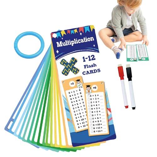 Times Tische Flash -Karten, Multiplikation Flash -Karten - Addition Flash Card - Doppelseitiges, 2 trockenes Löschenspielzeug zum Unterrichten von 1. bis 3. Klassenklassen Times Tische Flash -Karten, Multiplikation Flash -Karten - Addition Flash Card - Doppelseitiges, 2 trockenes Löschenspielzeug zum Unterrichten von 1. bis 3. Klassenklassen von Stronrive