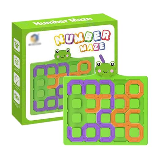 Zahlenpuzzle - Zahlen-Labyrinth-Tischspiel,Pädagogisches Interaktives Spielzeug für Vorschulkinder zur Entwicklung von Fähigkeiten wie Hand Auge Koordination für das Spielen zu Hause und auf Zahlenpuzzle - Zahlen-Labyrinth-Tischspiel,Pädagogisches Interaktives Spielzeug für Vorschulkinder zur Entwicklung von Fähigkeiten wie Hand Auge Koordination für das Spielen zu Hause und auf von Stronrive