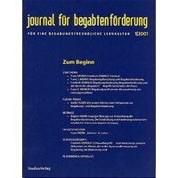 Journal für begabtenförderung 1/2001 von Studien Verlag