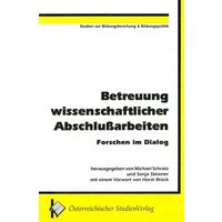 Schratz, M: Betreuung wissenschaftlicher Abschlußarbeiten von Studien Verlag