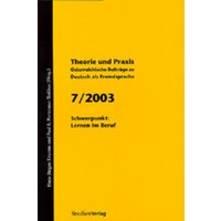 Theorie und Praxis - Österreichische Beiträge zu Deutsch als Fremdsprache 7, 2003 von Studien Verlag