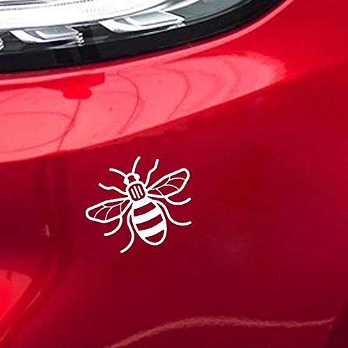 Stukk Stickers Manchester Bee Fun Fenster Stoßstange Tattoo Vinyl Wasserdicht JDM Aufkleber Weiß 15,3 cm x 12 cm von Handmade By Stukk