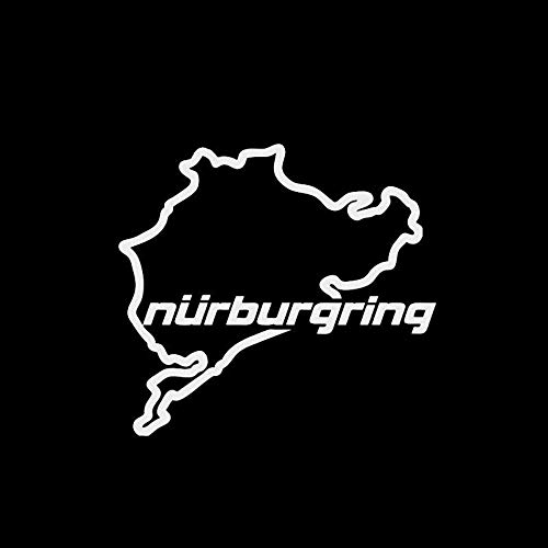 Nurburgring Fun Racing Track Road Kreative Fensteraufkleber Vinyl Aufkleber 14 cm x 12,5 cm von Handmade By Stukk