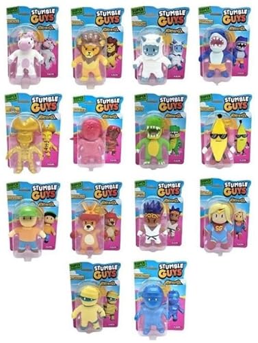 Stumble Guys Box mit 18 Umschlägen - 3D-Minifiguren (Serie 1) von Stumble Guys