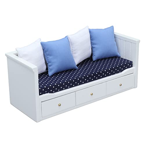 Stylebest 1:12 Dollhouse Sofa Toys Mini Holzmöbel Modell Dollhouse Schlafzimmer Wohnzimmer Dekoration Stylebest 1:12 Dollhouse Sofa Toys Mini Holzmöbel Modell Dollhouse Schlafzimmer Wohnzimmer Dekoration von Stylebest