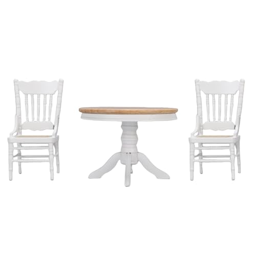 Stylebest 3 Stück 1:12 Maßstab Puppenhaus Esstisch Set Holz Miniatur Tisch und Stühle Möbel Zubehör Stylebest 3 Stück 1:12 Maßstab Puppenhaus Esstisch Set Holz Miniatur Tisch und Stühle Möbel Zubehör von Stylebest