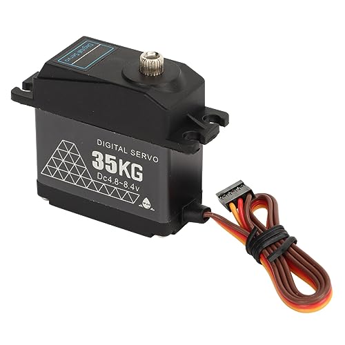 Stylebest 35 Kg Hohe Drehmoment RC Servo Digitales Metallservo, Schnelle Reaktion, Genaue Kontrolle für 1/8 1/10 1/12 RC -Auto, Roboter, Boot mit Leistung, Langer Leben von Stylebest