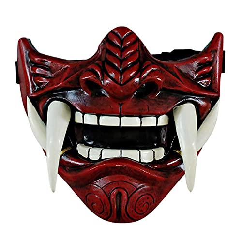 Stylebest Halloween-Kostüm Cosplay Ghost-Gesichtsmasken, japanische Samurai-Oni-Maske, Dämon-Gesichts-Abdeckung Ghost Cosplay Halloween-Kostüm-Requisiten von Stylebest