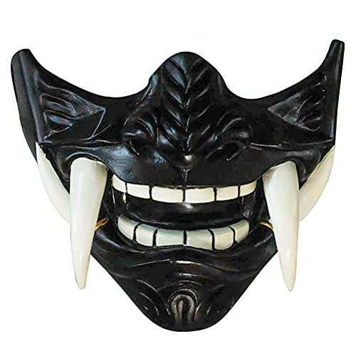 Stylebest Halloween-Kostüm Cosplay Ghost-Gesichtsmasken, japanische Samurai-Oni-Maske, Dämon-Gesichts-Abdeckung Ghost Cosplay Halloween-Kostüm-Requisiten von Stylebest