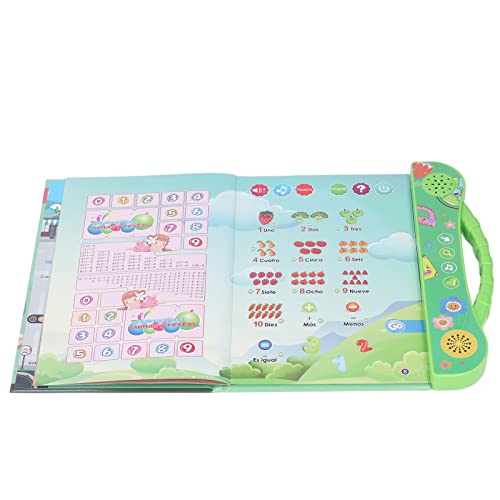 Stylebest Spanisch Sprechendes Klangbuch, Pädagogisches Interaktives Elektronisches Lern-Klangbuch für Kinder, Kleinkinder, Grün Stylebest Spanisch Sprechendes Klangbuch, Pädagogisches Interaktives Elektronisches Lern-Klangbuch für Kinder, Kleinkinder, Grün von Stylebest