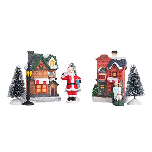 Stylebest Weihnachten Glühendes Haus, Weihnachtsdorf -Ornaments -Set, LED Leuchtete Weihnachtsdorfhäuser mit Figuren, Weihnachtsdorfsammlung Innenraumdekoration Stylebest Weihnachten Glühendes Haus, Weihnachtsdorf -Ornaments -Set, LED Leuchtete Weihnachtsdorfhäuser mit Figuren, Weihnachtsdorfsammlung Innenraumdekoration von Stylebest