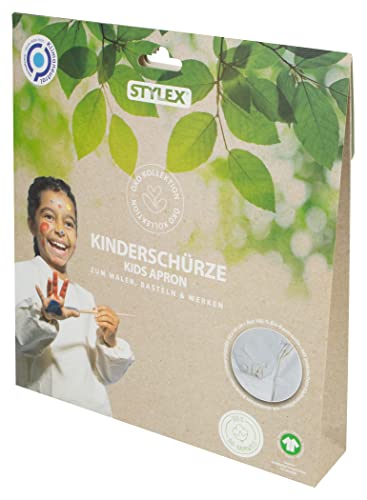 Stylex 46713 - Kinderschürze „ÖKO-Collection“ zum Malen, Basteln und Werken, aus 100 Prozent Bio-Baumwolle, Universalgröße 56 x 46 cm, optimaler Kleidungsschutz vor Farb- und Klebstoffflecken Stylex 46713 - Kinderschürze „ÖKO-Collection“ zum Malen, Basteln und Werken, aus 100 Prozent Bio-Baumwolle, Universalgröße 56 x 46 cm, optimaler Kleidungsschutz vor Farb- und Klebstoffflecken von Stylex