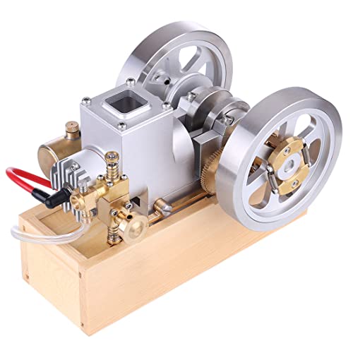 Dampfmaschinen-Modellbausätze: Verbesserter horizontaler, wassergekühlter Benzinmotor mit Handstarter, Schwungrad-Drehzahlregler und Seitenventil für wissenschaftliche Experimente Dampfmaschinen-Modellbausätze: Verbesserter horizontaler, wassergekühlter Benzinmotor mit Handstarter, Schwungrad-Drehzahlregler und Seitenventil für wissenschaftliche Experimente von Stylomira