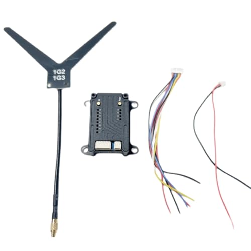 Stytpwra 1,2 G 2 W VTX 8CH 2000 mW Video-Sender FPV PAL/NTSC mit Halterung zur Einstellung der OSD-Einstellungen für RC Drohne, lange Reichweite, FPV von Stytpwra