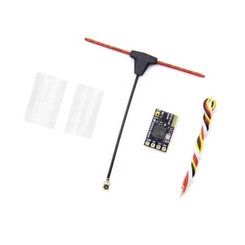 Stytpwra ELRS Empfänger 2,4 GHz Nano ExpressLRS CRSF-Empfänger mit Antenne Typ T für RC FPV Traverse Teile von Stytpwra